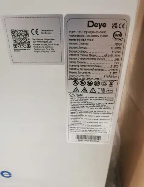 deye se-g5.1 pro-b niskonapięciowy z bms deye se-g5.1 pro-b niskonapięciowy z bms