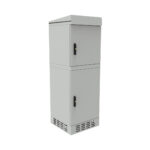 Dwupłaszczowa szafa zewnętrzna rack Cabinex 24U, głębokość 720 mm